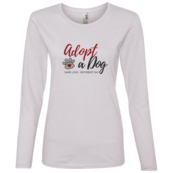 ADOPT A DOG 🐶 Long Sleeve Tee (3 colors + up to 2XL)