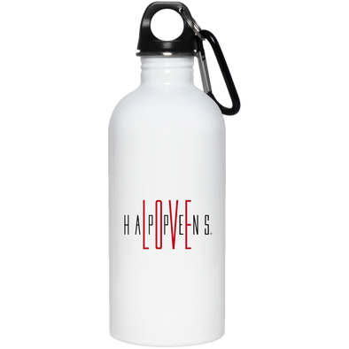 LOVE HAPPENS 20 oz. Stainless Steel Water Bottle
