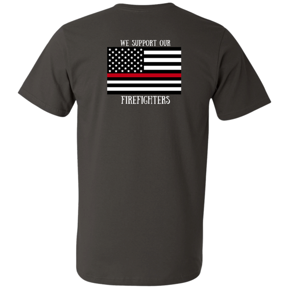 WE SUPPORT OUR FIREFIGHTERS Printed V-Neck T-Shirt (5 colors)