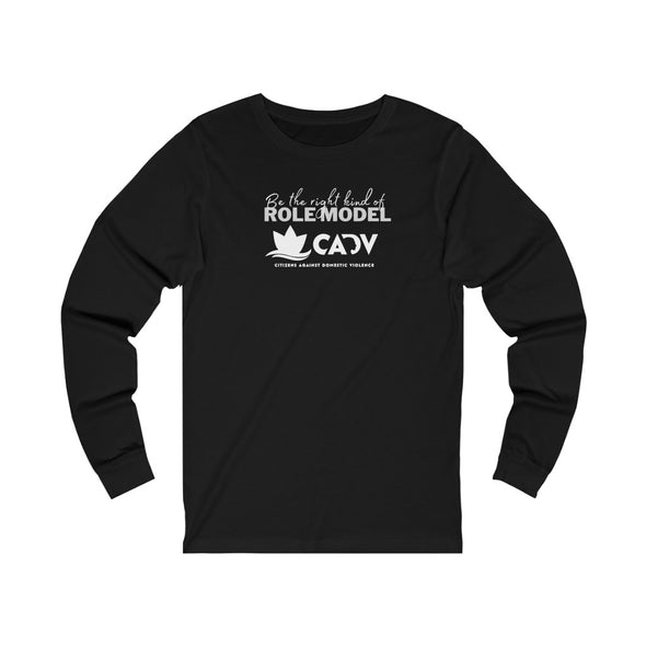 BE THE RIGHT KIND OF ROLE MODEL Unisex Jersey Long Sleeve Tee (4 colors + up to 3XL)