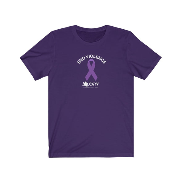 END VIOLENCE Unisex Jersey Short Sleeve Tee (5 Colors + up to 3XL)