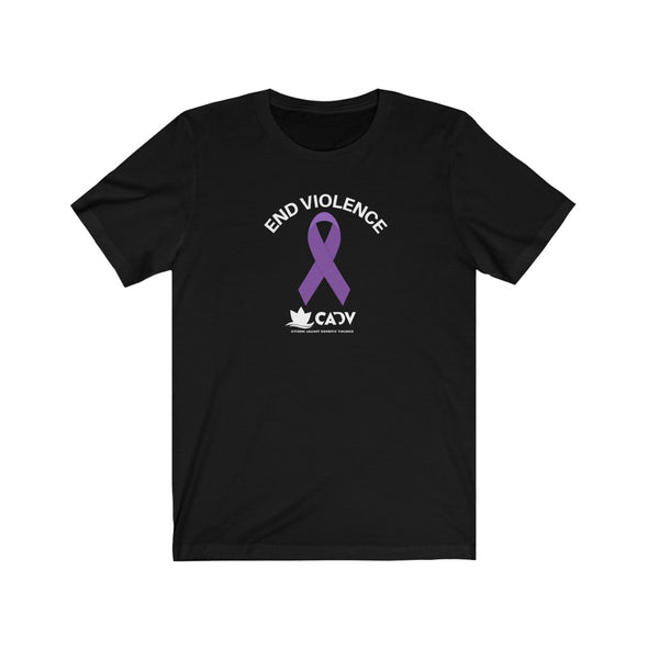 END VIOLENCE Unisex Jersey Short Sleeve Tee (5 Colors + up to 3XL)