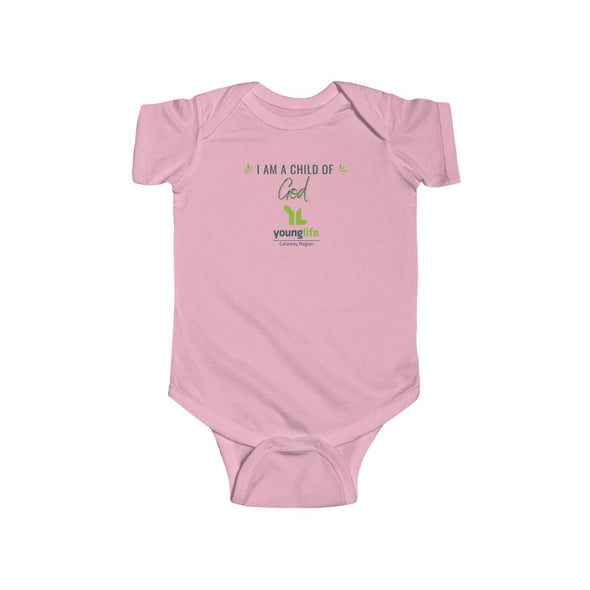 Young Life "I am a Child of God"  Infant Fine Jersey Bodysuit