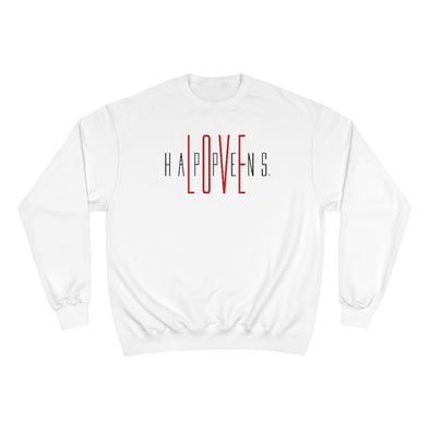 LOVE HAPPENS Logo Eco Crew Champion Sweatshirt