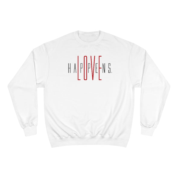 LOVE HAPPENS Logo Eco Crew Champion Sweatshirt