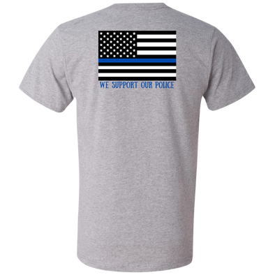 WE SUPPORT OUR POLICE Printed V-Neck T-Shirt (2 COLORS)
