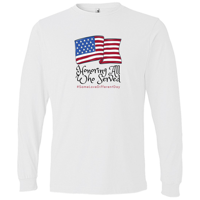 HONOR ALL WHO SERVED Long Sleeve Lightweight Tee