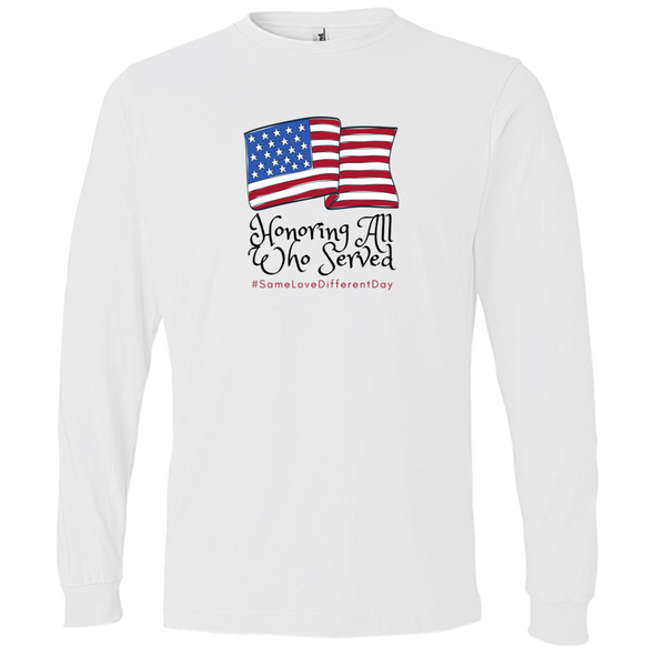 HONOR ALL WHO SERVED Long Sleeve Lightweight Tee