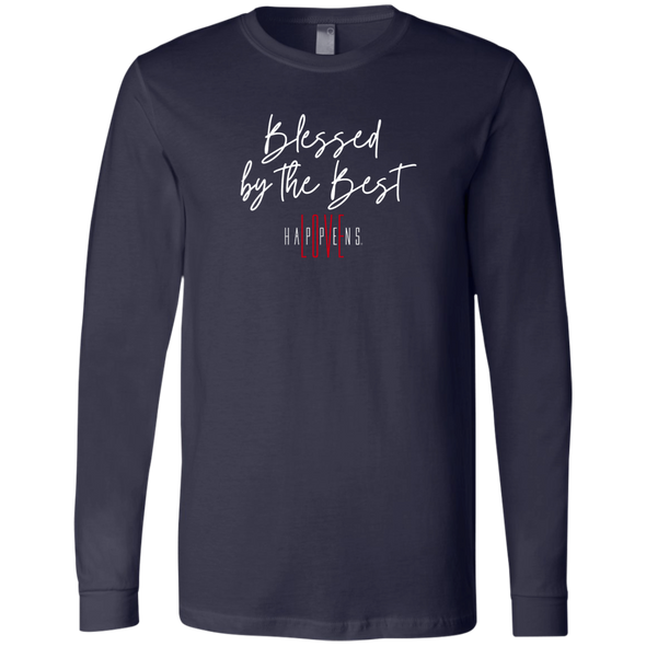 BLESSED BY THE BEST Men's Jersey LS T-Shirt