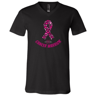 CANCER WARRIOR Unisex V-Neck T-Shirt (up to 2XL)