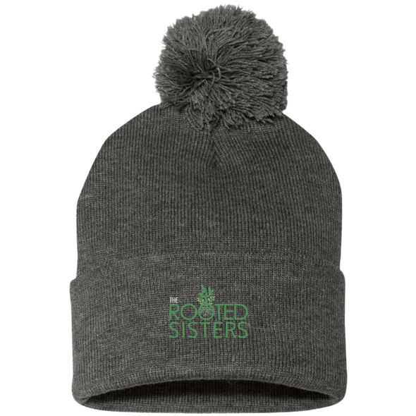 ROOTED SISTERS Pom Pom Knit Cap