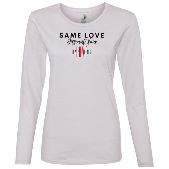SAME LOVE DIFFERENT DAY Ladies' Lightweight LS T-Shirt