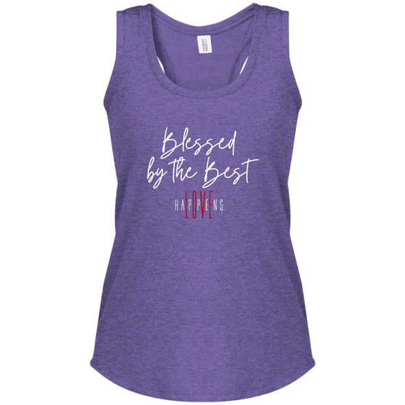 BLESSED BY THE BEST Women's Perfect Tri Racerback Tank