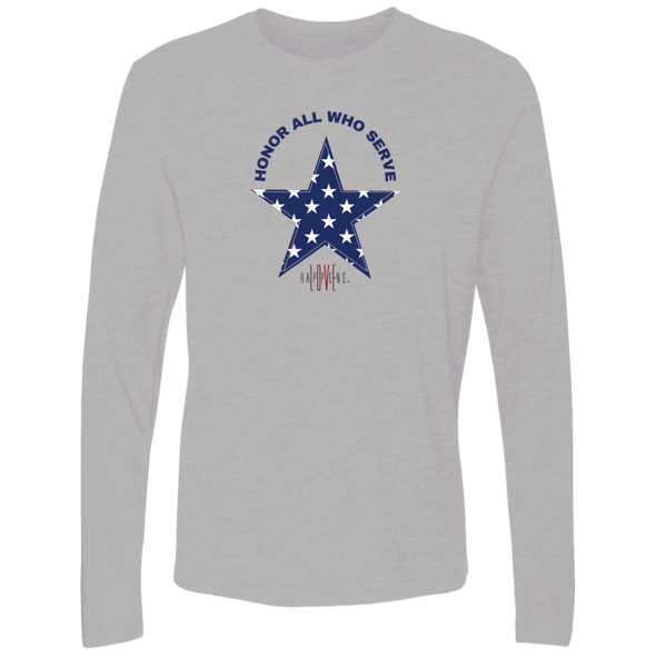 HONOR ALL WHO SERVE Premium Long Sleeve Tee (4 colors)