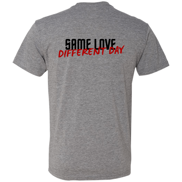 SAME LOVE DIFFERENT DAY (Back) Men's Triblend T-Shirt