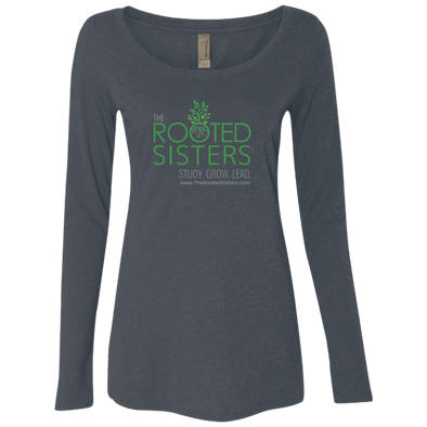 Rooted Sisters  Bella Triblend LS Scoop (2 Colors + up to 2XL)