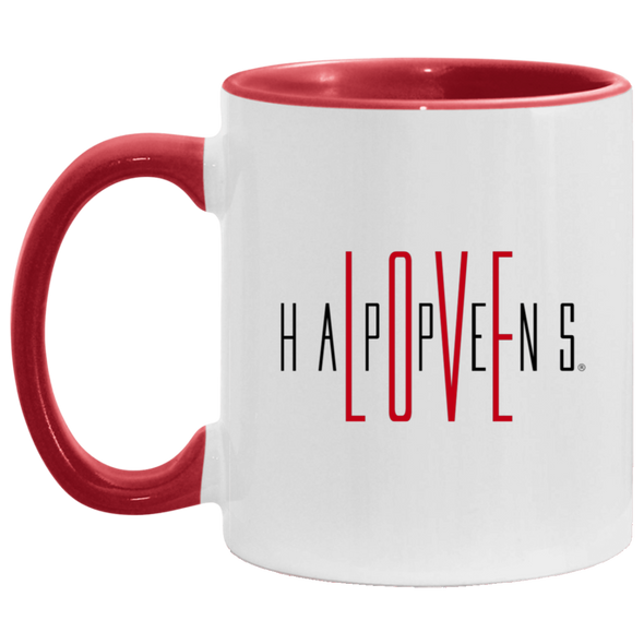 LOVE HAPPENS 11 oz. Accent Mug