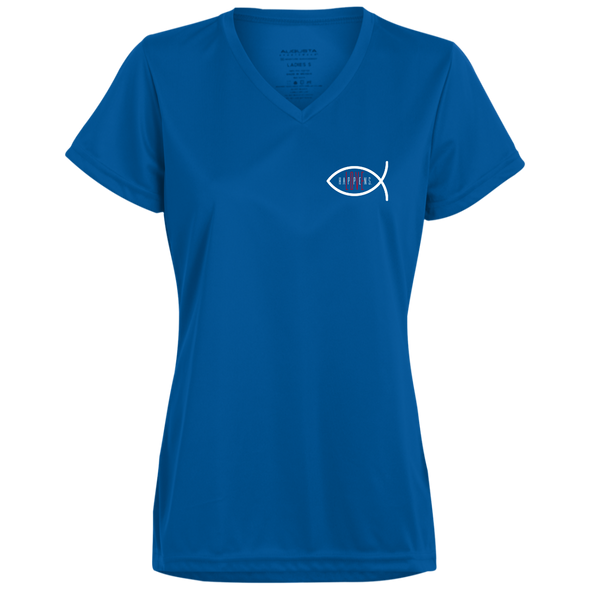NEW DRY FIT  Ladies V-Neck Tee (4 colors)