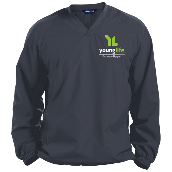 Young Life Pullover V-Neck Windshirt (4 colors + up to 6XL)