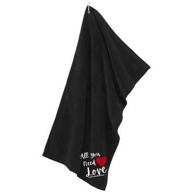 ALL YOU NEED IS LOVE Microfiber Golf Towel