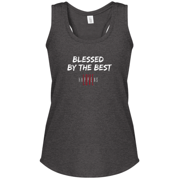 BLESSED BY THE BEST Women's Perfect Tri Racerback Tank