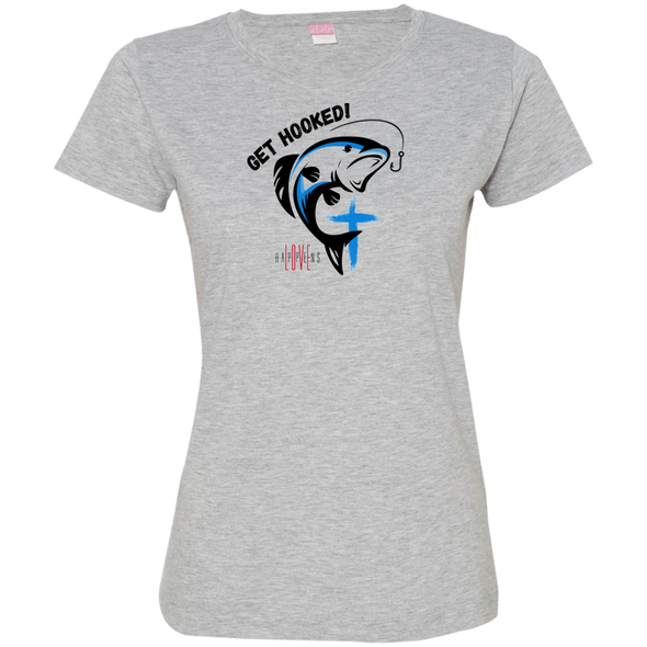 GET HOOKED! Ladies' Fine Jersey T-Shirt (2 colors)
