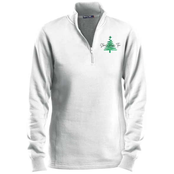 Stover's Magic Tree Ladies' 1/4 Zip Sweatshirt (3 colors + up to 4XL)