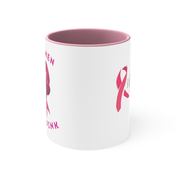 REAL MEN WEAR PINK Accent Coffee Mug, 11oz (2 colors)