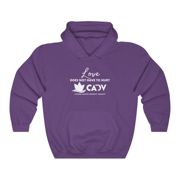 LOVE DOESN'T HAVE TO HURT Unisex Heavy Blend™ Hooded Sweatshirt