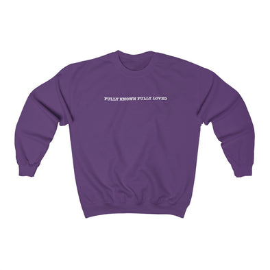 FULLY KNOWN FULLY LOVED Unisex Heavy Blend™ Crewneck Sweatshirt