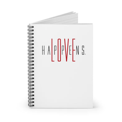 LOVE HAPPENS Spiral Notebook - Ruled Line