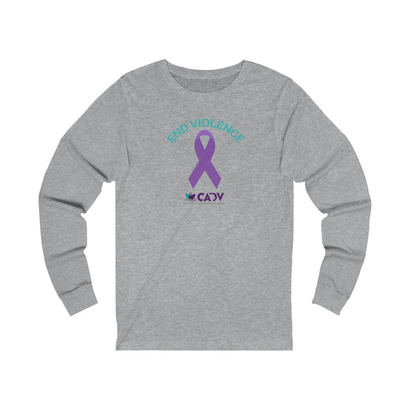 END VIOLENCE Unisex Jersey Long Sleeve Tee (4 colors + up to 3XL)